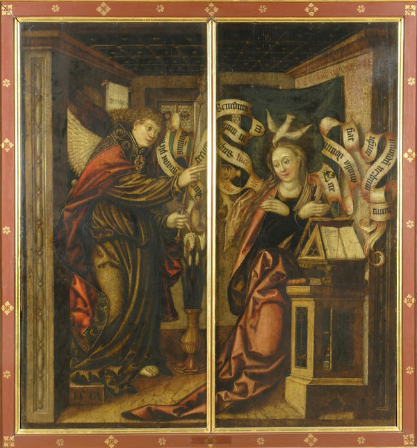 Bratislavský maliar, Ján z Bratislavy Kribel – Zvestovanie Panne Márii - oltárne krídlo