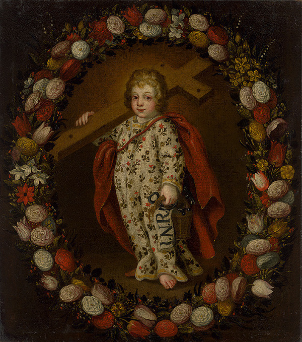 Stredoeurópsky maliar zo začiatku 18. storočia – Dieťa Ježiš s atribútmi umučenia