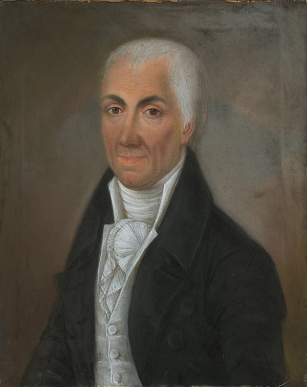 Stredoeurópsky autor z 1. polovice 19. storočia – Portrét muža v čiernom kabáte