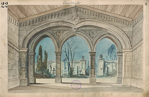 Gustáv Wintersteiner – Návrh na scénu Krypta 