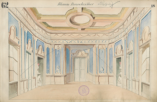 Gustáv Wintersteiner – Návrh na scénu Modrý barokový balkón