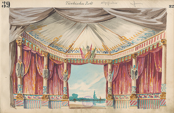 Gustáv Wintersteiner – Návrh na scénu Turecký stan 