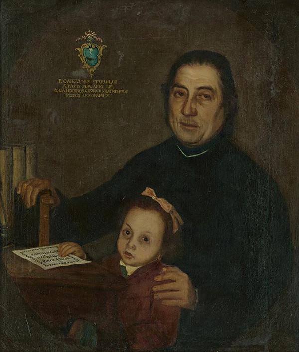 Glemonensis František Calussi – Portrét Cajetana Sturulusa so synom Cajetanom Georgom