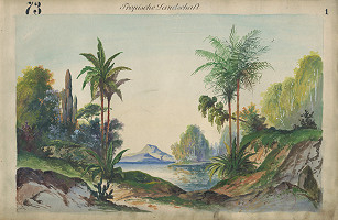 Gustáv Wintersteiner – Návrh na scénu 'Tropická krajina' 