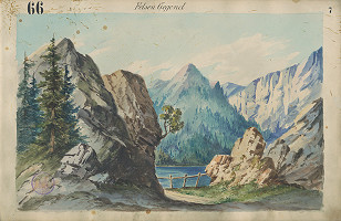 Gustáv Wintersteiner – Návrh na scénu 'Skalnatá krajina' 