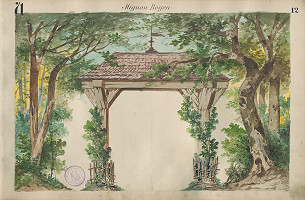 Gustáv Wintersteiner – Návrh na scénu - Mignonov oblúk 