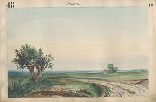 Gustáv Wintersteiner – Návrh na scénu - Pusta 