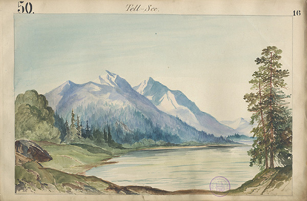 Gustáv Wintersteiner – Návrh na scénu - Tellovo jazero 