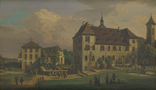 Franz Stöber, Bernardo Belotto – Magdalenenburg a Brunnenhaus pri pevnosti  Königstein