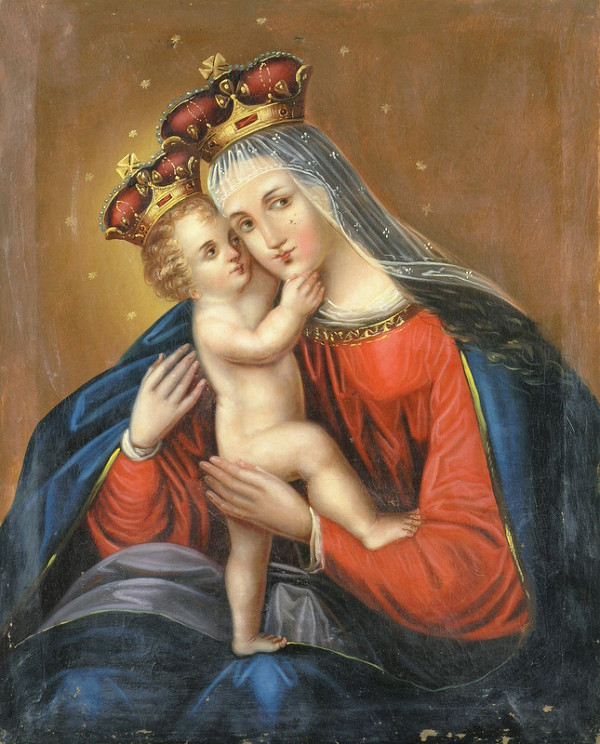 Stredoeurópsky autor z 19. storočia – Mária s dieťaťom