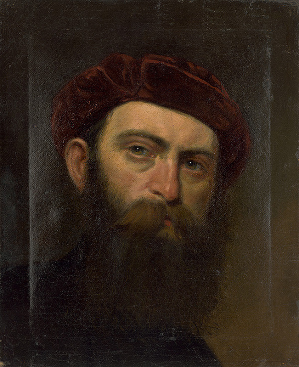 Viktor Madarász – Portrét bradatého muža