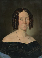 Joseph Weidner – Portrét dámy v čiernych šatách 