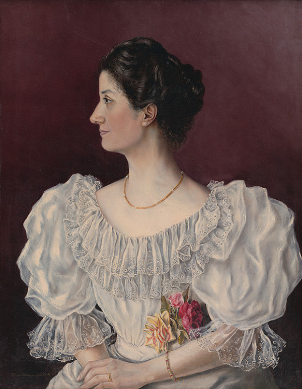 Mária Pallehnerová – Podobizeň dámy v bielych šatách