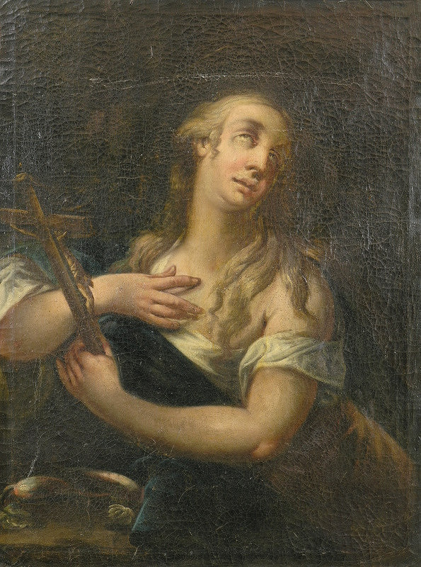 Stredoeurópsky maliar z 2. polovice 18. storočia – Svätá Mária Magdaléna ako kajúcnica