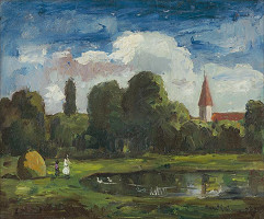 Béla Iványi-Grünwald – Krajina s jazerom 