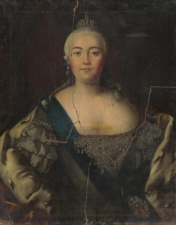 Stredoeurópsky autor zo začiatku 19. storočia – Portrét ruskej cárovnej Alžbety I. 