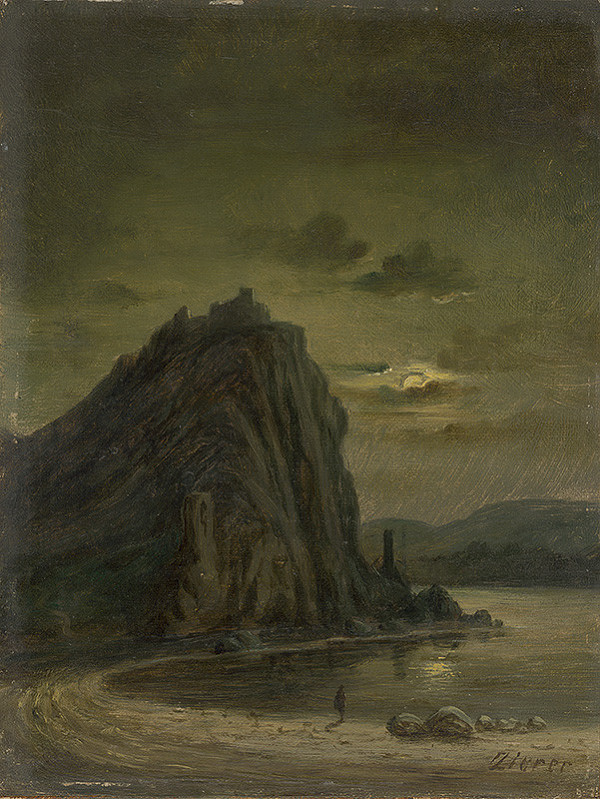 Gejza Zierer – Devín v noci 