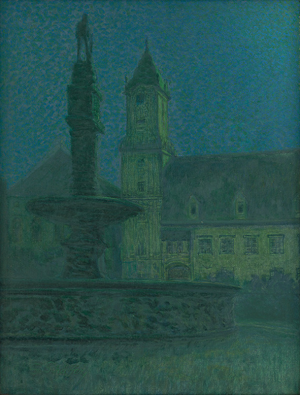 Gustav Schäffer – Bratislavská radnica v noci