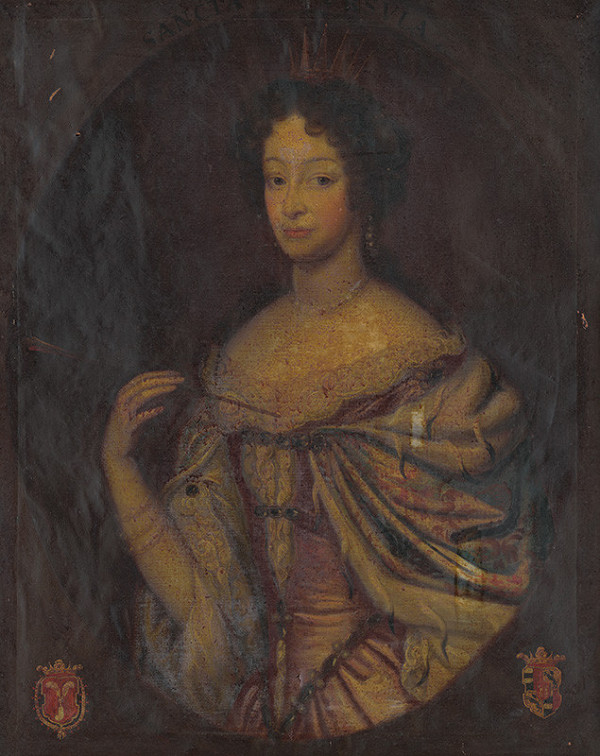 Stredoeurópsky maliar z konca 18. storočia – Neznáma šľachtičná z rodu Harrach-Rohrau ako sv. Uršuľa 