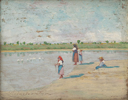 Imre Perlmutter – Ženy pri rybníku 