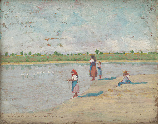 Imre Perlmutter – Ženy pri rybníku 