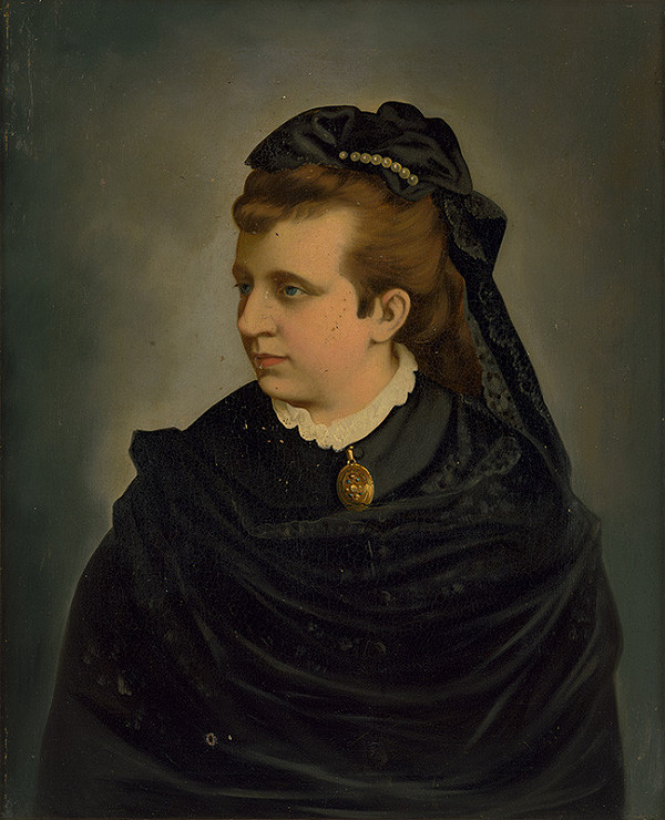 Stredoeurópsky autor z konca 19. storočia – Portrét dámy v čiernom