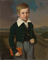 Carl Teibler – Portrét chlapca s knihou 