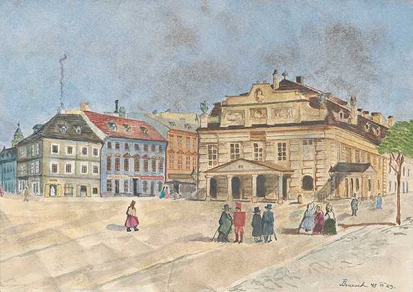 Viktor Benesch – Divadelné námestie (dnes Hviezdoslavovo námestie) v Bratislave