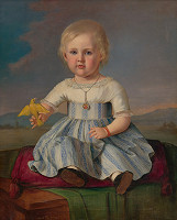 Carl Teibler – Portrét dievčaťa s kanárikom 