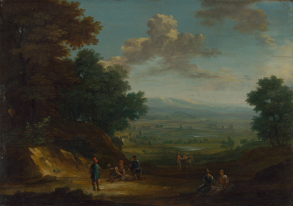 Flámsky maliar zo začiatku 18. storočia – Pocestní na čistinke