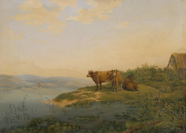 Rakúsky maliar z 2. polovice 19. storočia, Max Josef Wagenbauer – Krajina s kravami