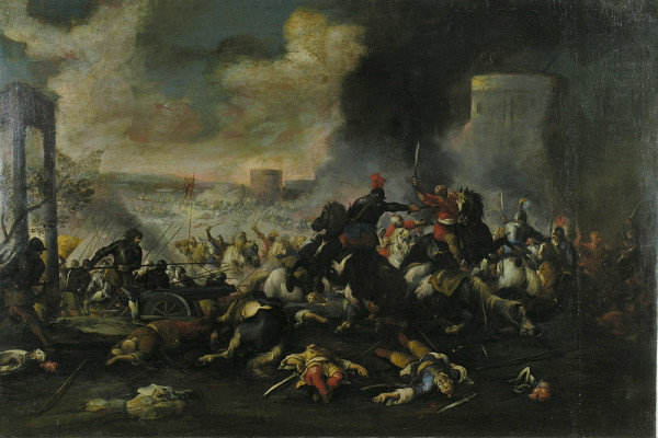 Antonio Calza – Výjav vojny s Turkami