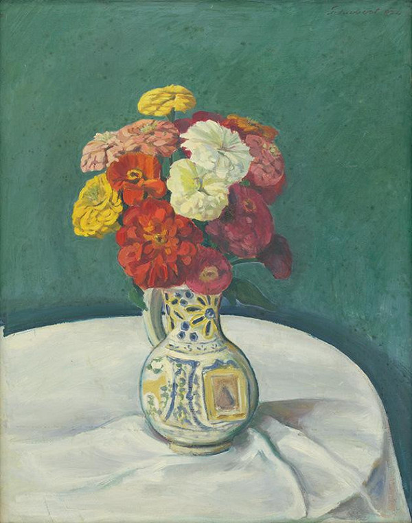 Július Schubert – Kvetinové zátišie 