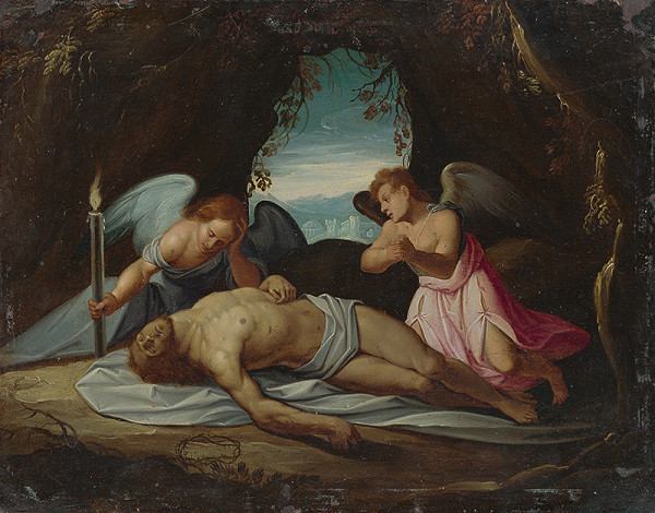 Stredoeurópsky autor z 2. polovice 18. storočia – Oplakávanie Krista anjelmi 