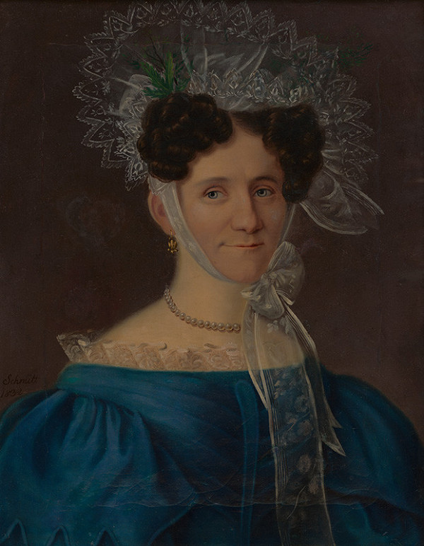 József Schmitt – Portrét ženy s čepcom 