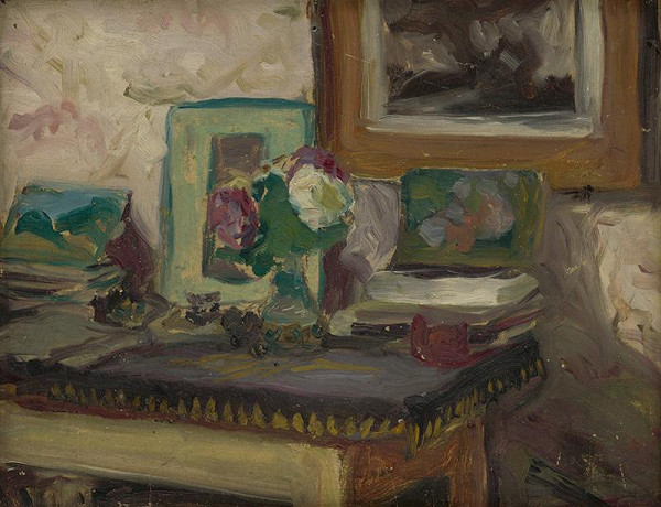 Ľudovít Pitthordt – Interiér sa stolom 