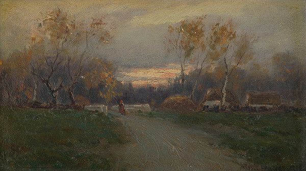 Felicián Moczik – Podvečerná krajina 