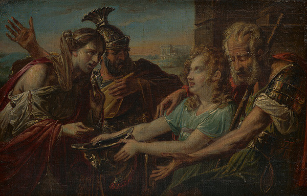 Severotaliansky maliar z 2. polovice 18. storočia – Belisar ako žobrák v uliciach Carihradu