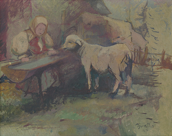 Anton Djuračka – Žena s ovečkou 