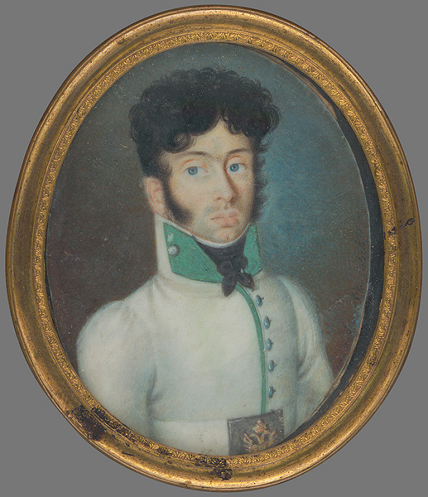 Antonín Jeřábek zv. Kutnohorský – Portrét mladého muža v bielom kabátci