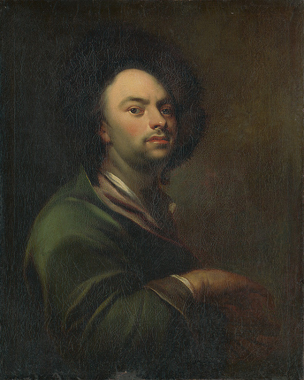 Ján Kupecký – Portrét muža s kožušinovou čiapkou a tabatierkou