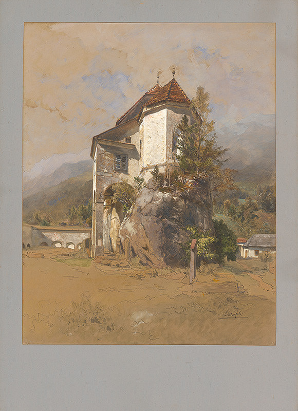 Eduard Lichtenfels – Krajina s kostolíkom 