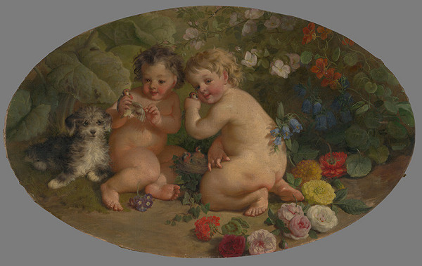 Stredoeurópsky maliar z 2. polovice 19. storočia – Hrajúce sa putti 