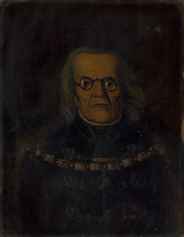 Stredoeurópsky maliar z 2. polovice 19. storočia – Portrét Fillipa Scherza de Vaszoy 