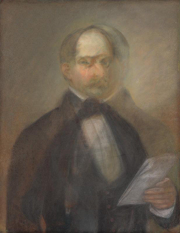 Stredoeurópsky maliar z konca 19. storočia – Portrét bratislavského archivára Jakuba Gürtha