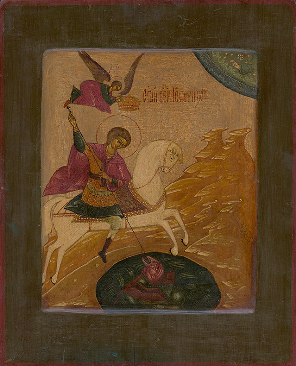 Východoeurópsky maliar z 1. polovice 19. storočia – Svätý Juraj - Drakobijca