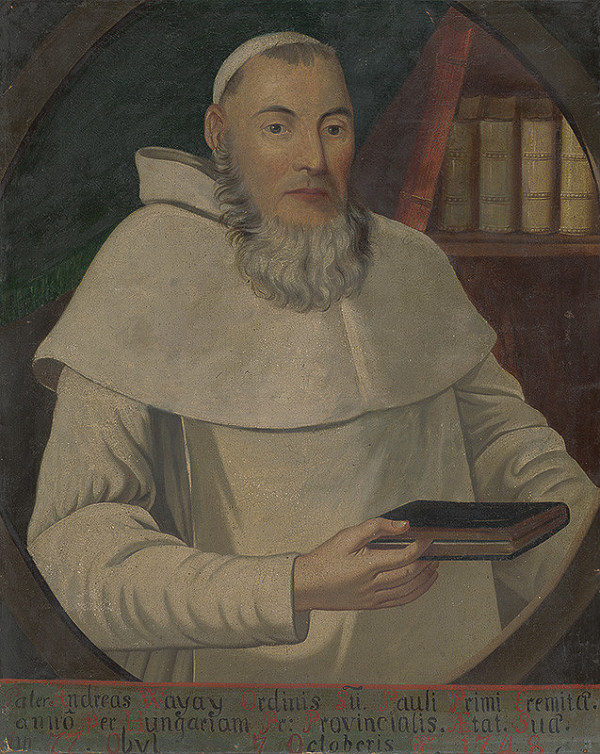 Stredoeurópsky maliar z 1. polovice 18. storočia – Portrét pátra Andreasa Wayayho 