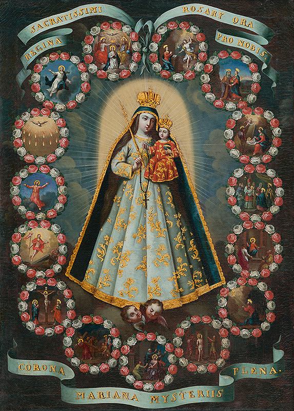 Stredoeurópsky maliar okolo polovice 18. storočia – Ružencová Madona