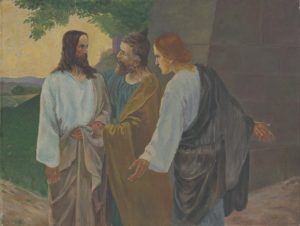 Stredoeurópsky maliar z 20. storočia – Kristus s dvomi učeníkmi