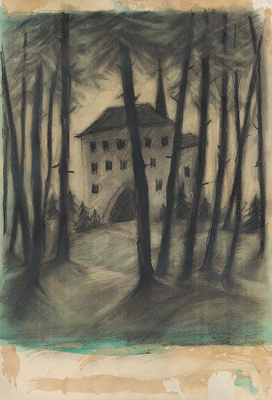 Ján Ladvenica – Pohľad na kláštor 